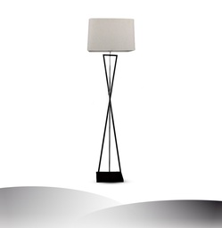 [VT-7912] Lámpara de suelo de diseño. color márfil cuadrada