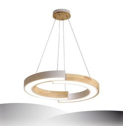 Lámpara colgante LED de diseño 9W (19,5*17,5*100CM) negra 3000K