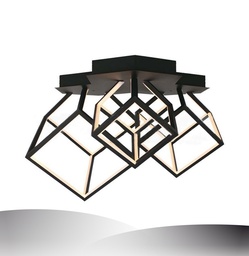 [VT-7921] Plafón LED de diseño. Cuerpo negro